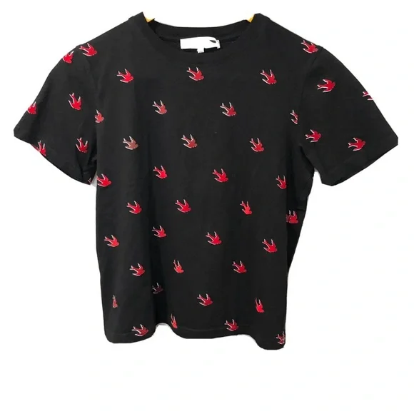 ALEXANDER MCQUEEN｜SHORT-SLEEVED ROUND NECK T-SHIRTS (68 Alexander Mcqueen T-shirt Tee Skull Short Sleeve Red Cotton
